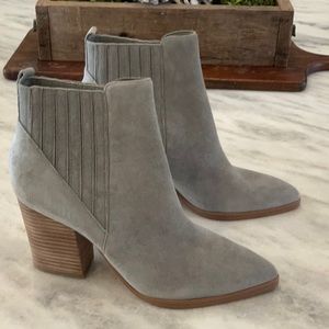 Marc Fisher Grey Suede Boots - sz 9